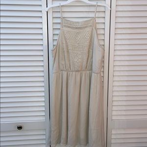 Beige cream dress